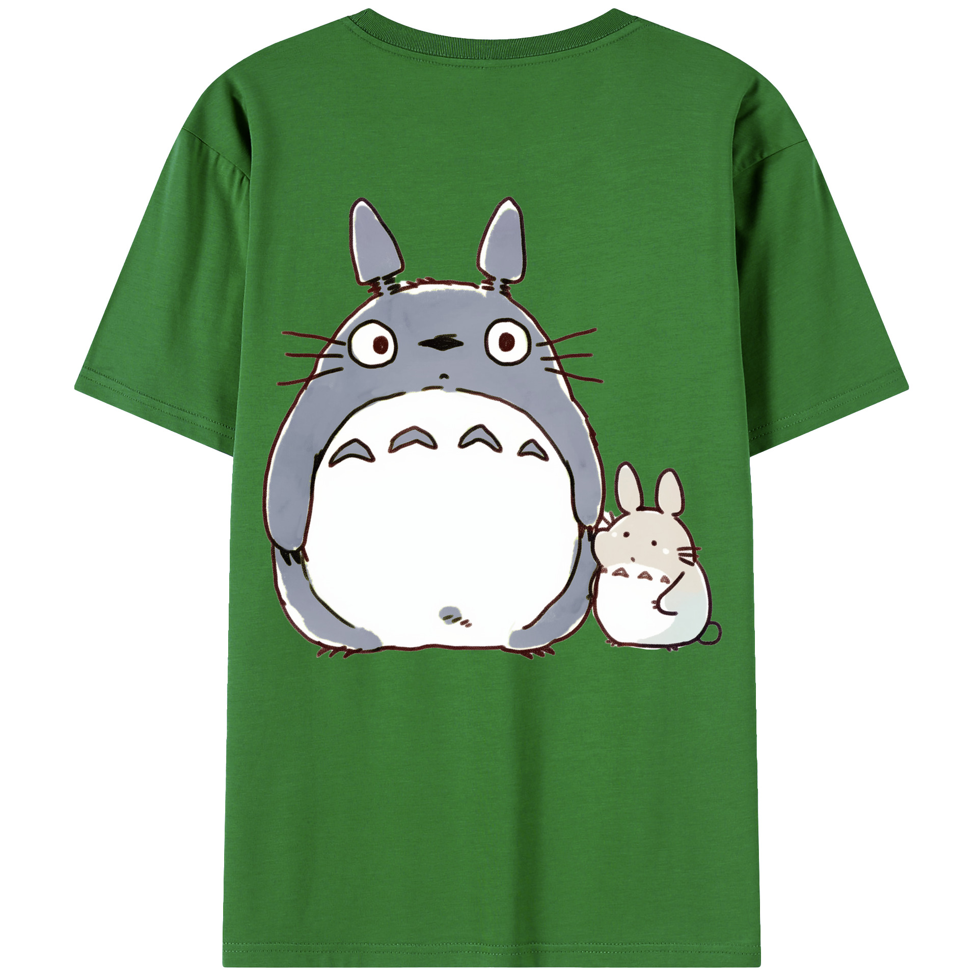 （画像用） となりのトトロ 草壁メイ 草壁サツキ My Neighbor Totoro Satsuki Kusakabe Mei Kusakabe レディース半袖Tシャツ(バックプリント)